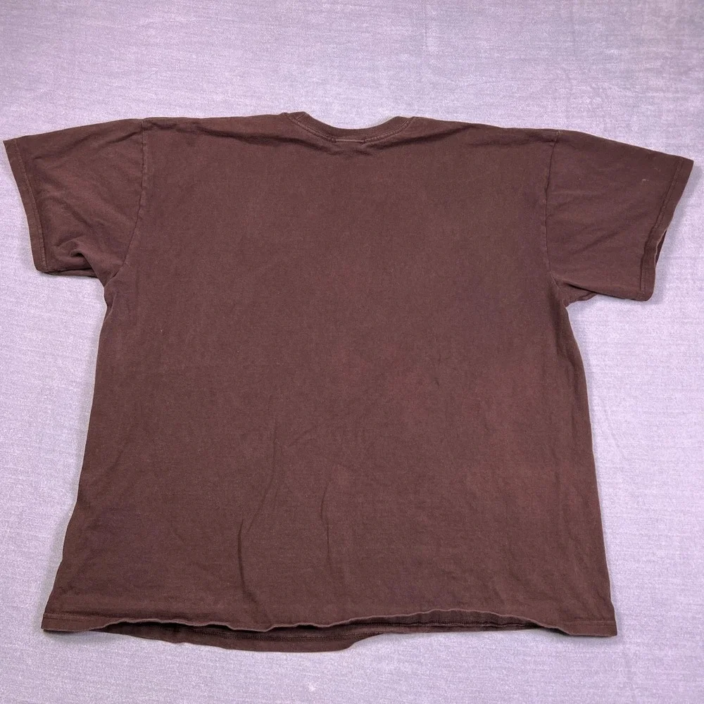 Nike Air Graphic Regular Crewneck T-Shirt Mens 2XL Brown Cotton Short Sleeve